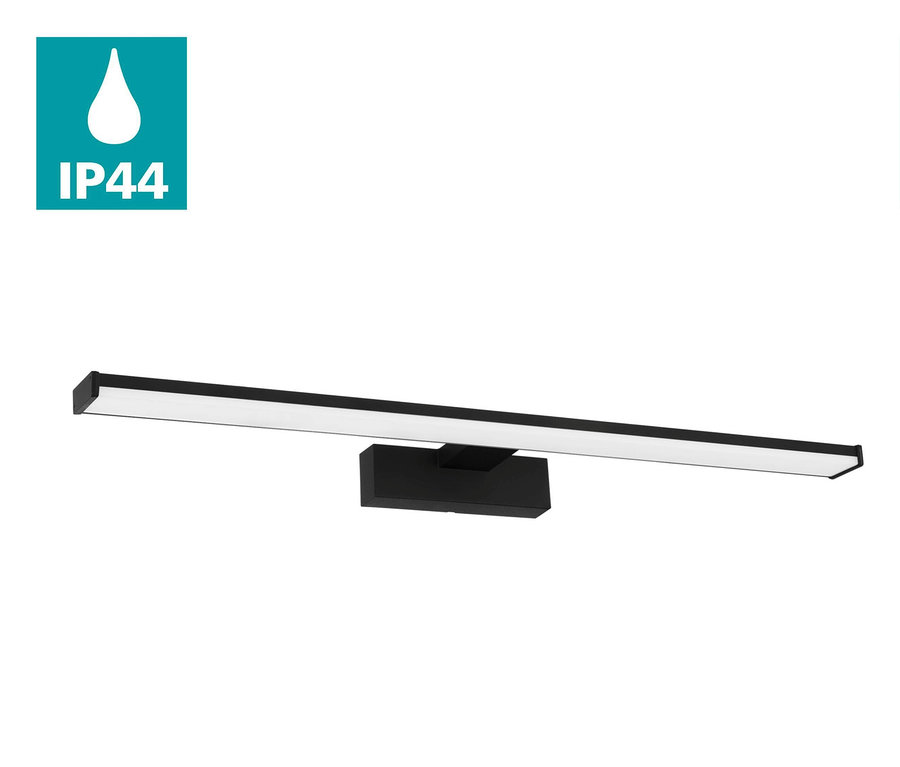 Schwarze Eglo Spiegelleuchte »Pandella 1«, 60 cm lang.