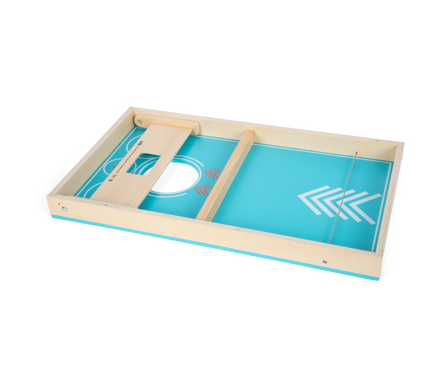 small foot Cornhole und Sling-Puck-Spiel.