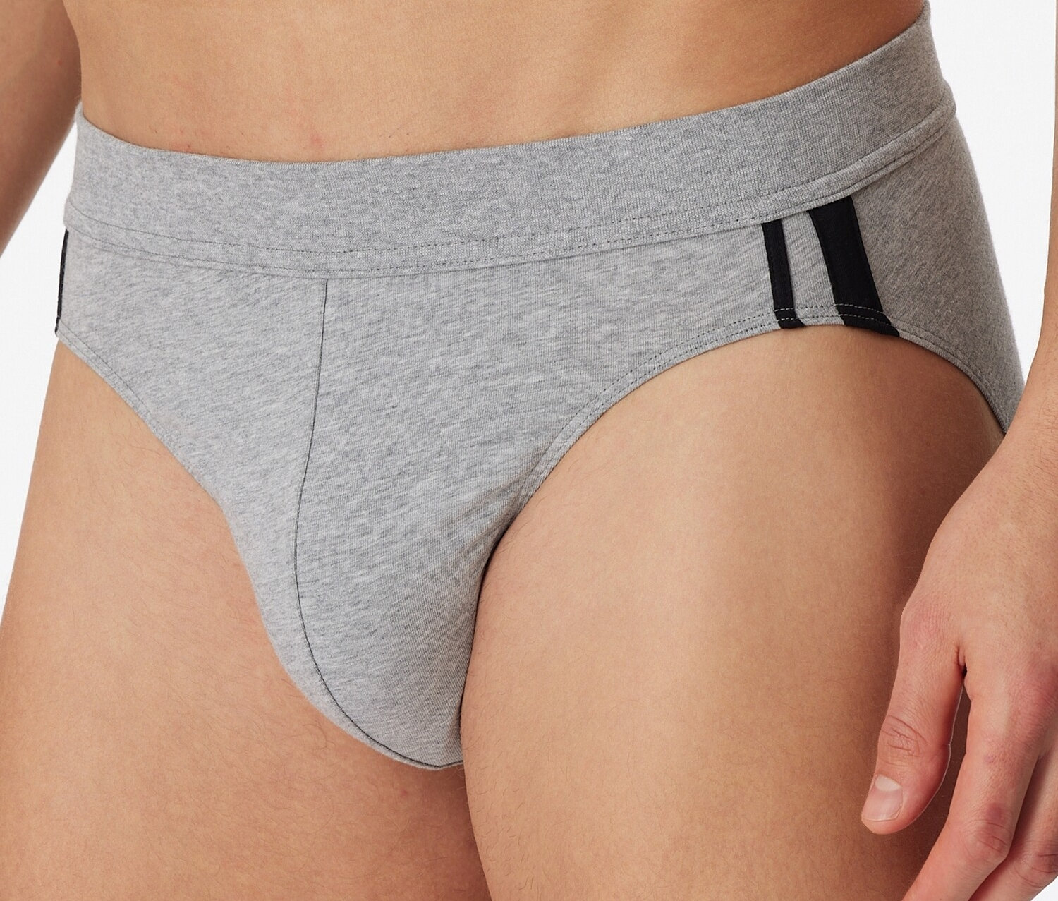 Thumbnail - 3 Schiesser Slips - Herren - Gr. Xxl/8 - grau
