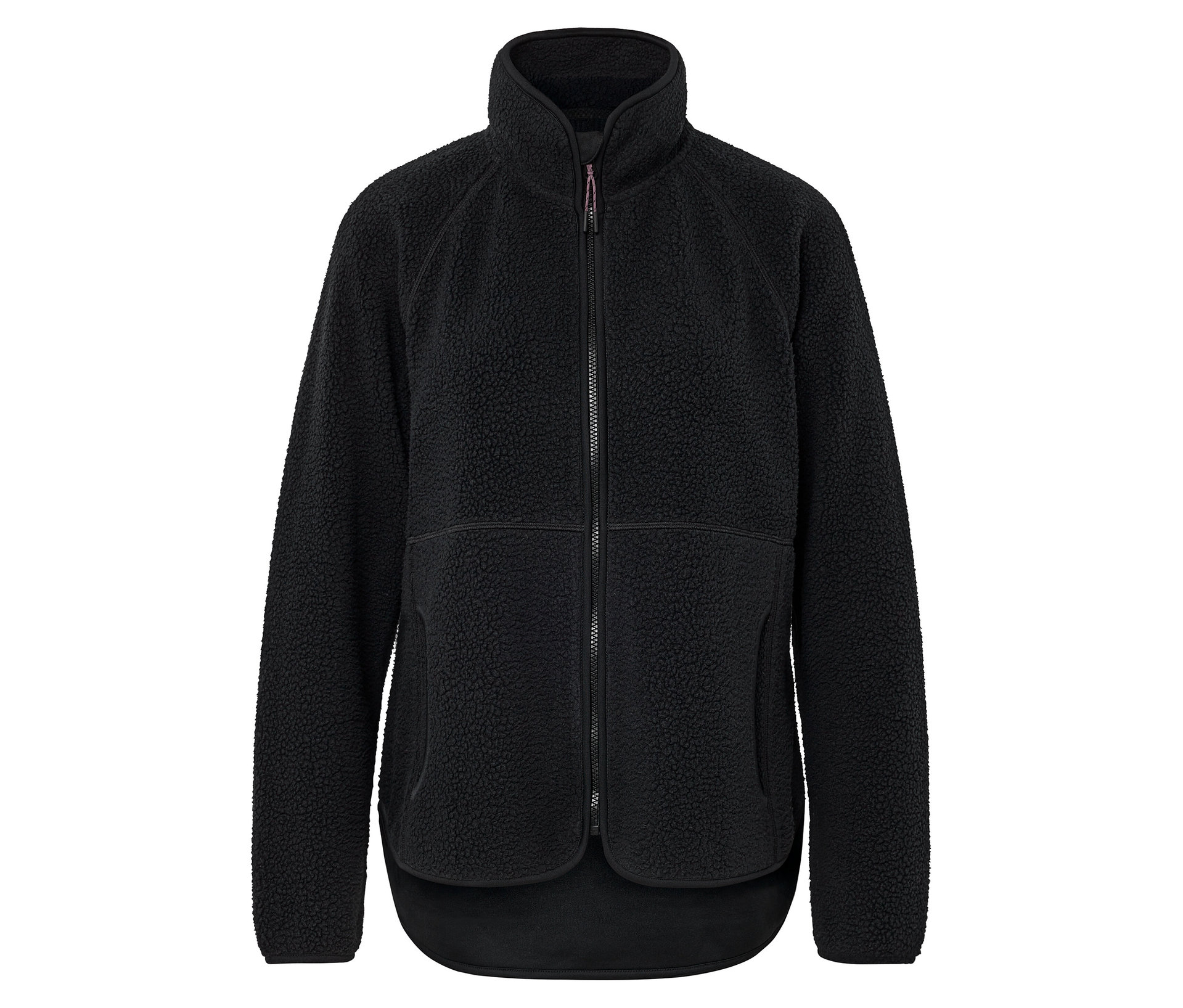 Teddyjacke - Damen - Gr. S - anthrazit - anthrazit