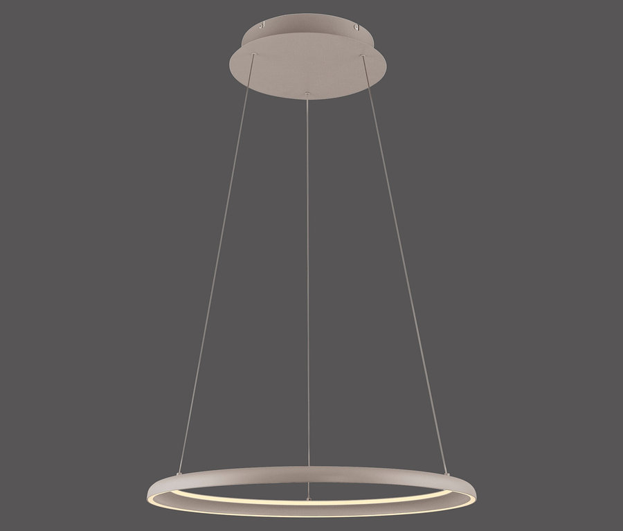 SCHÖNER WOHNEN-Kollektion Pendelleuchte »Quillo«, schwarz, vor grauem Hintergrund.