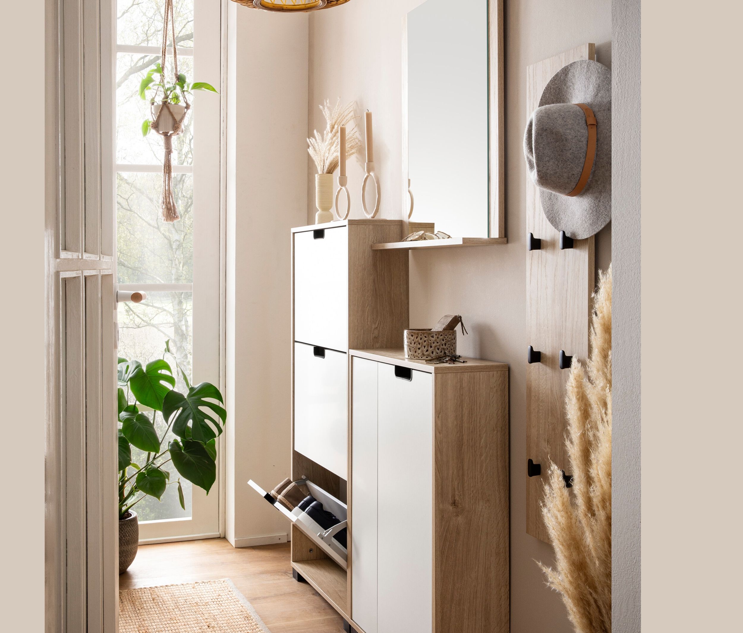 Thumbnail - Tchibo - Spiegel »Emmik« - 59,5x12,5x71cm - braun - Holz / Metall