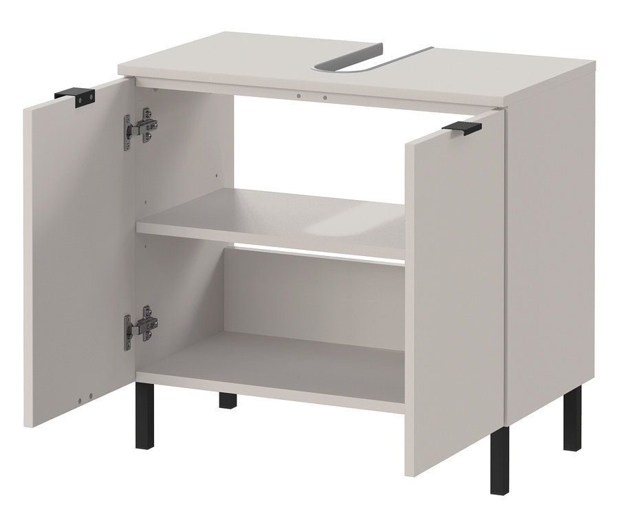 Offener Waschbecken-Unterschrank »Arcena«, Kaschmir mit zwei Einlegeböden.