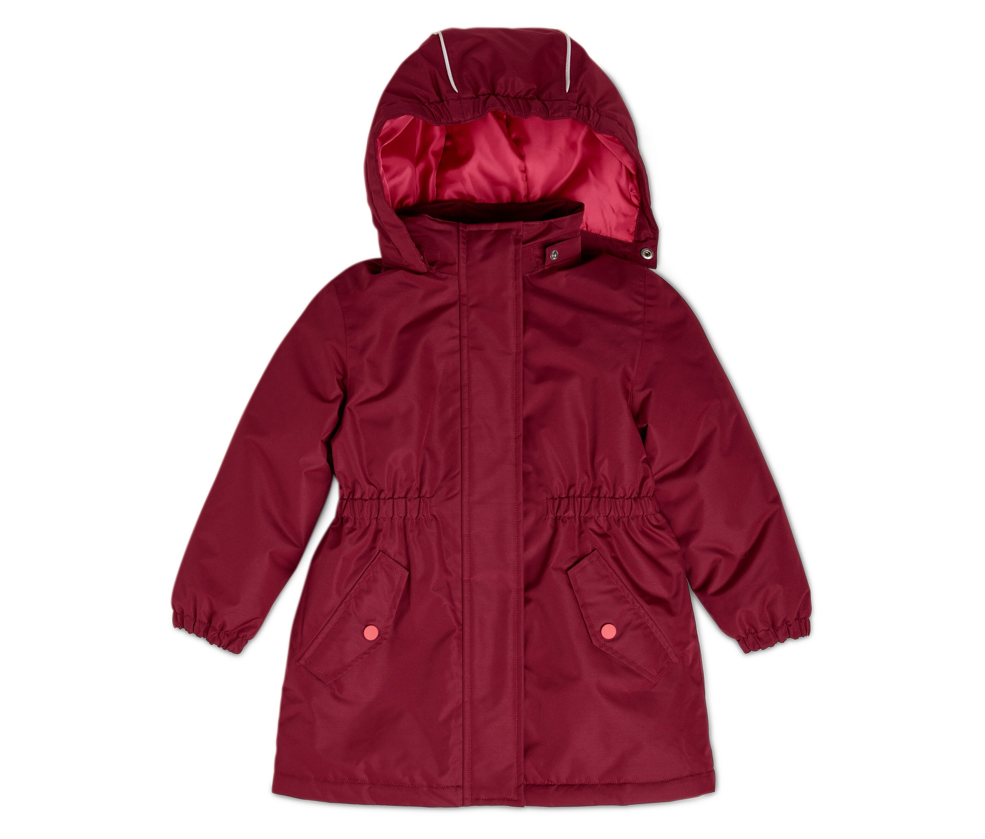 Tchibo - 3-in-1-Kinder-Winterjacke - Mädchen - Gr. 134/140 - weinrot