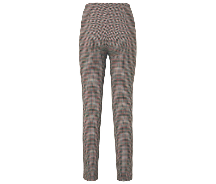 Eine Hose mit Hahnentrittmuster.