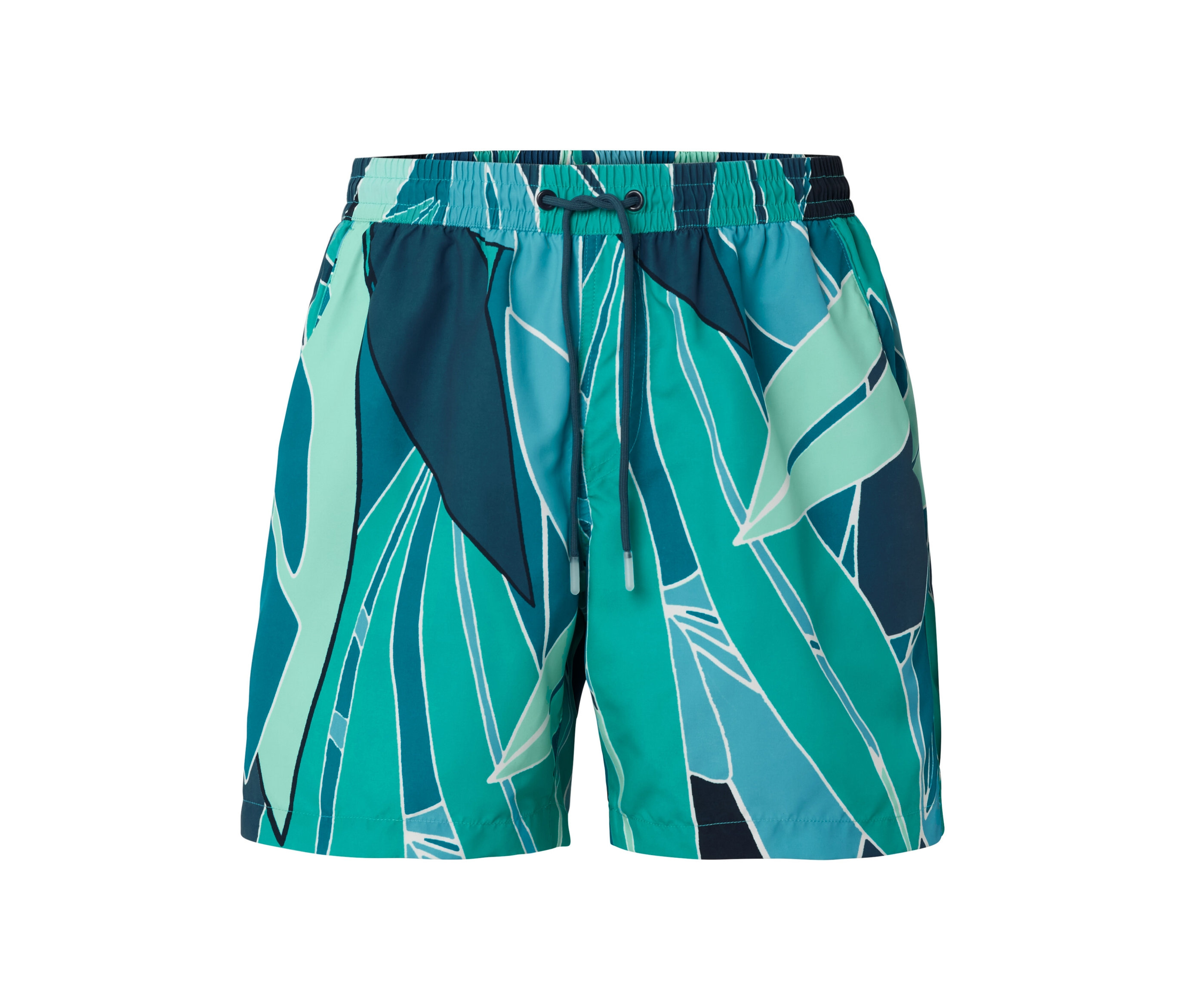 Badeshorts - Herren - Gr. XXL - türkis/print - türkis