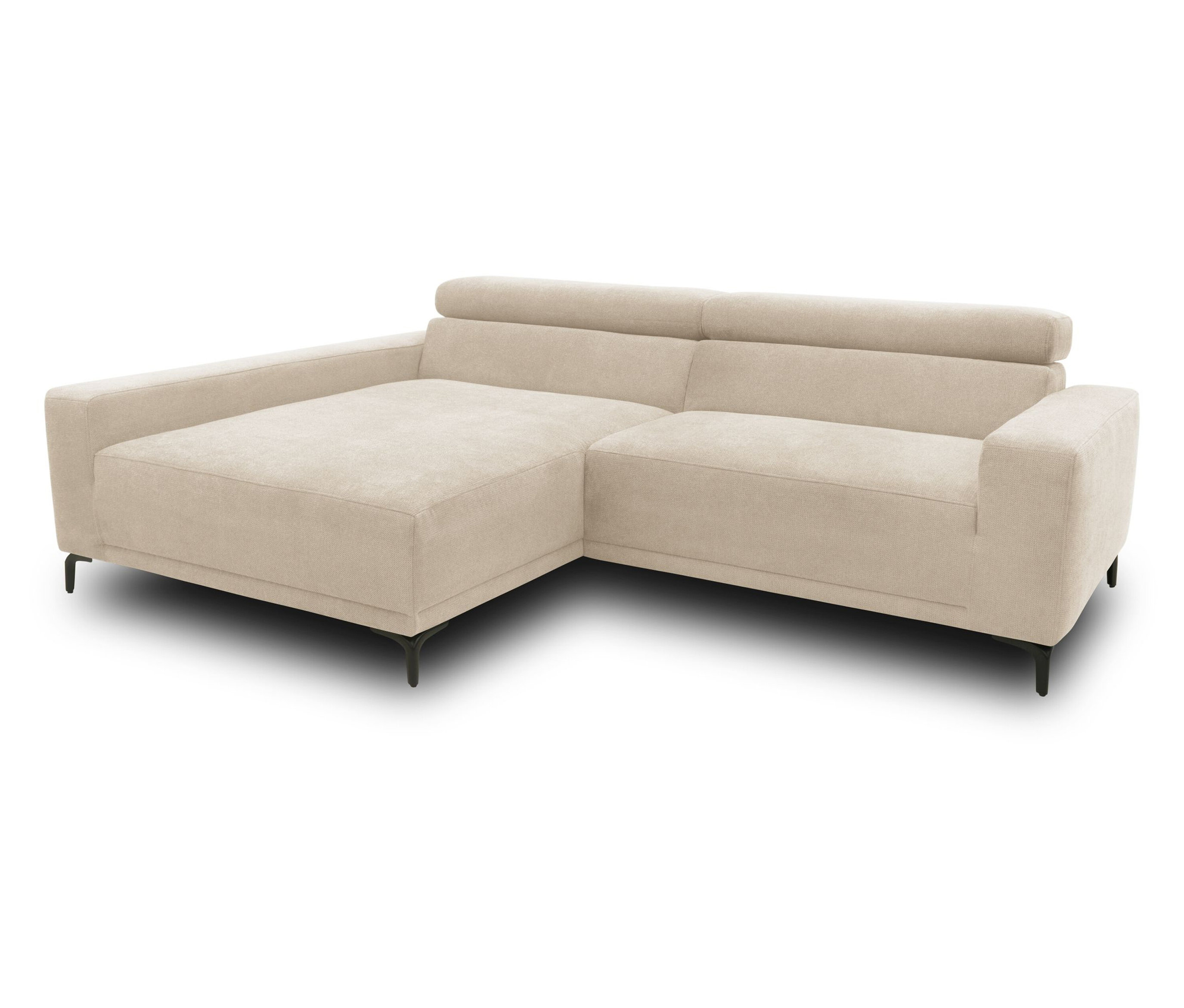Domo Sofa »Malmö« - 248x172x72cm - schwarz -