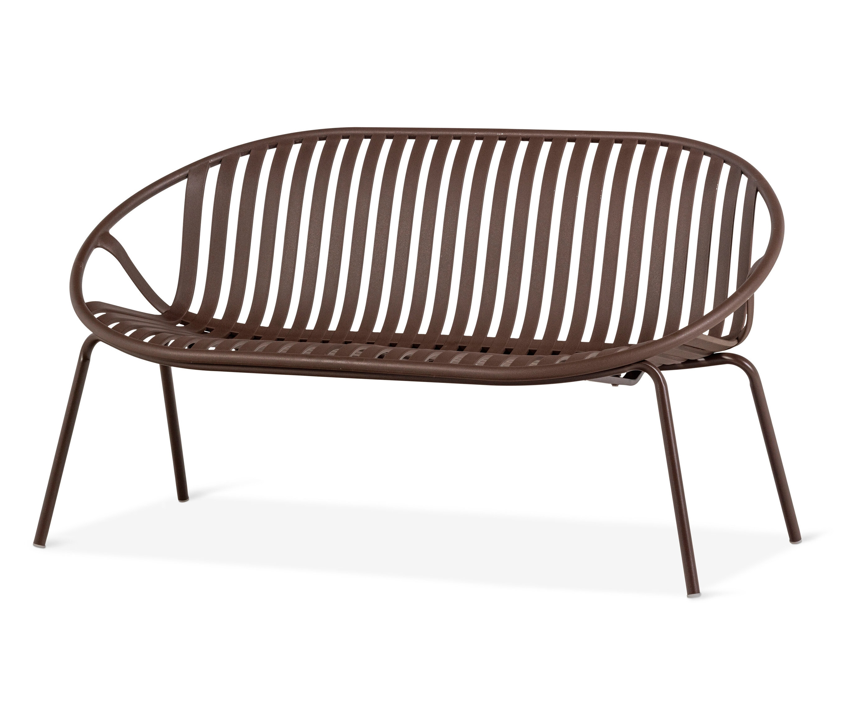 Tchibo - Woood Gartenbank - 131x72x73cm - braun - Aluminium / Polypropylen