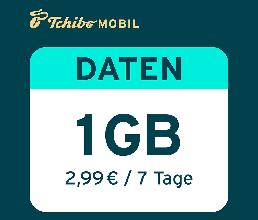 Datenoption 7 Tage 1 GB