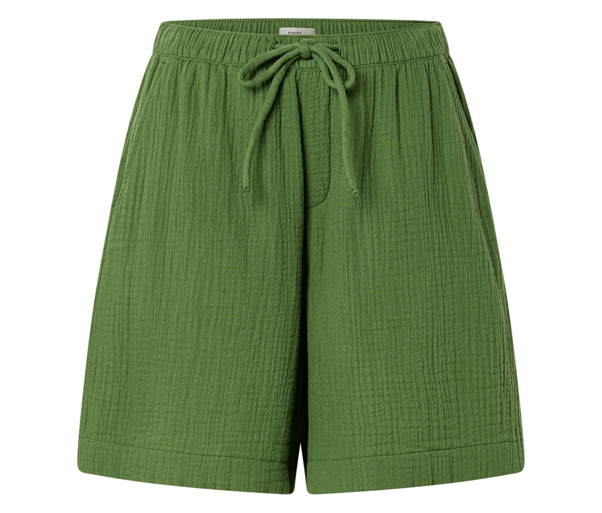 Tchibo - Musselin-Shorts - Damen - Gr. 38 - grün