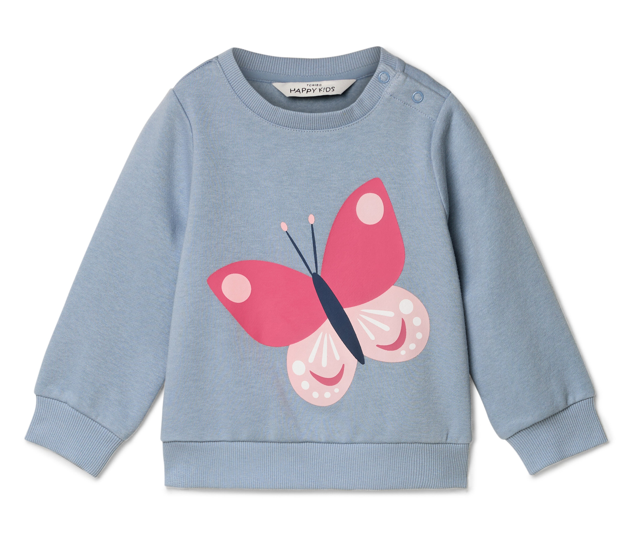 Tchibo - Kinder-Sweatshirt mit angerauter Innenseite - Baby - Gr. 86/92 - hellblau - Baumwolle / Polyester