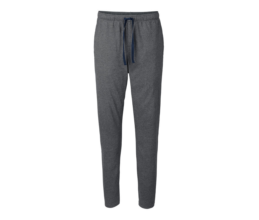 Graue Pyjamahose mit Kordelzug.