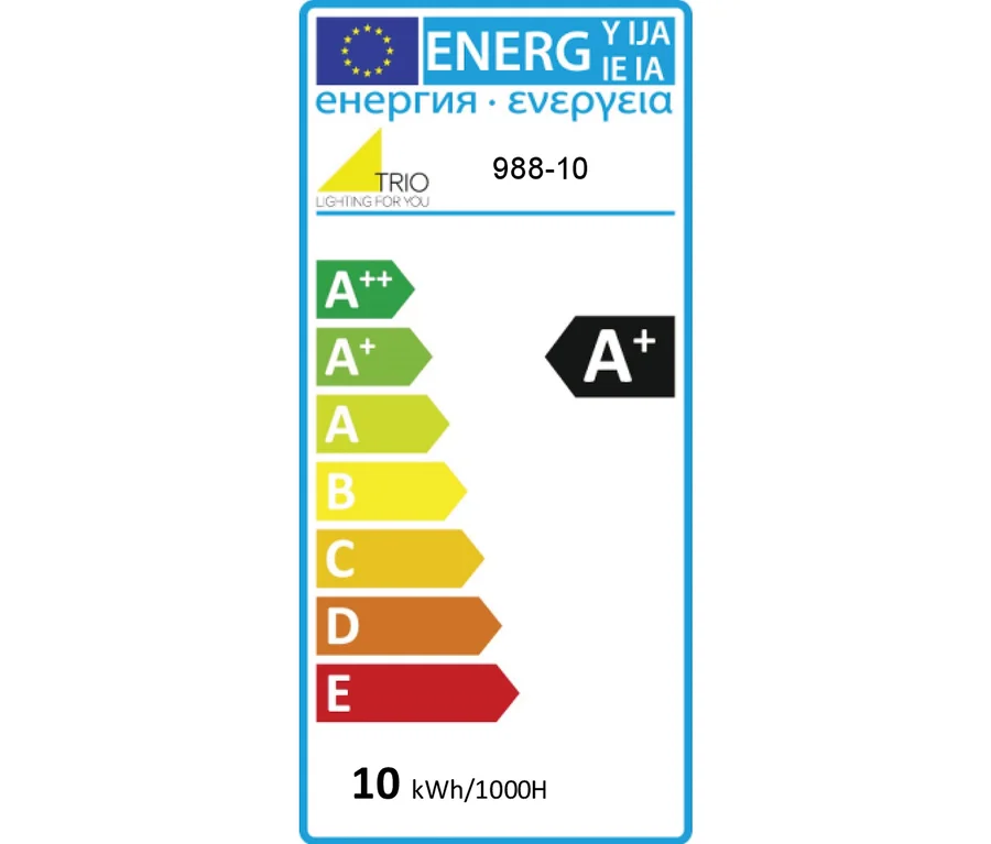 Energielabel für Pendelleuchte »Geflecht« mit Energieeffizienzklasse A+.