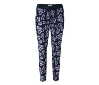 Dunkelblau mit Blumenprint