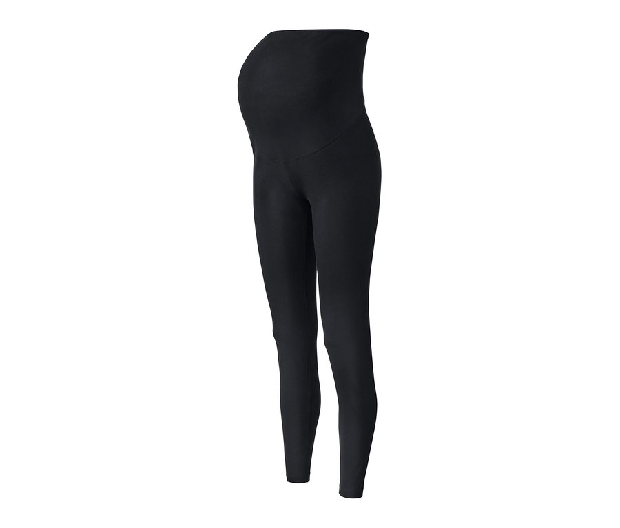 Schwarze 2 Umstands-Leggings.