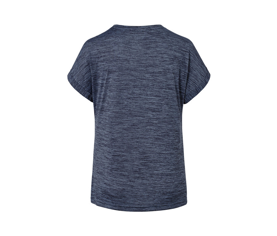 Dunkelblau meliertes Funktionsshirt.