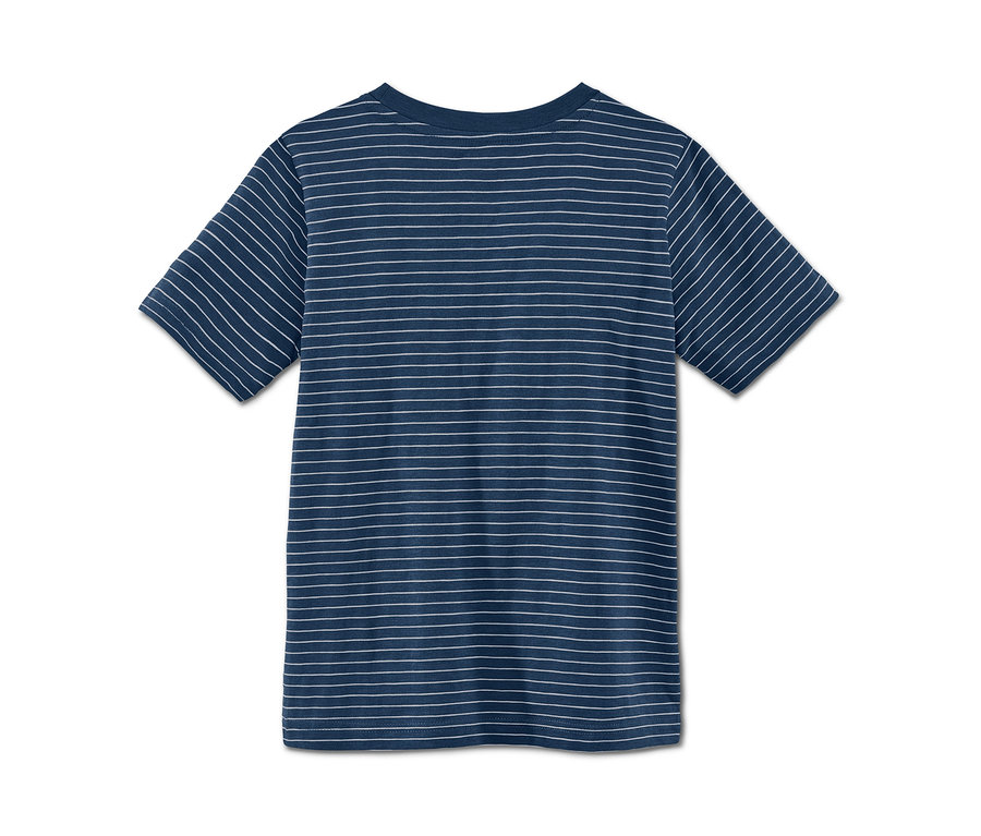 Blaues T-Shirt mit weißen Streifen, 2 Stück