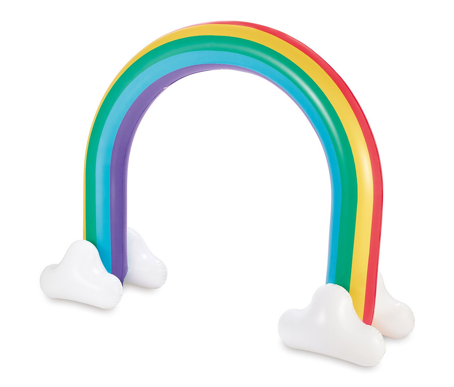 Summer-Waves aufblasbarer Wassersprinkler "Regenbogen".