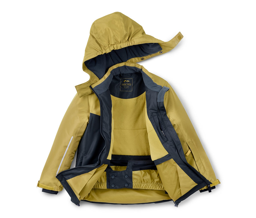 Geöffnete Jungen-Skijacke.