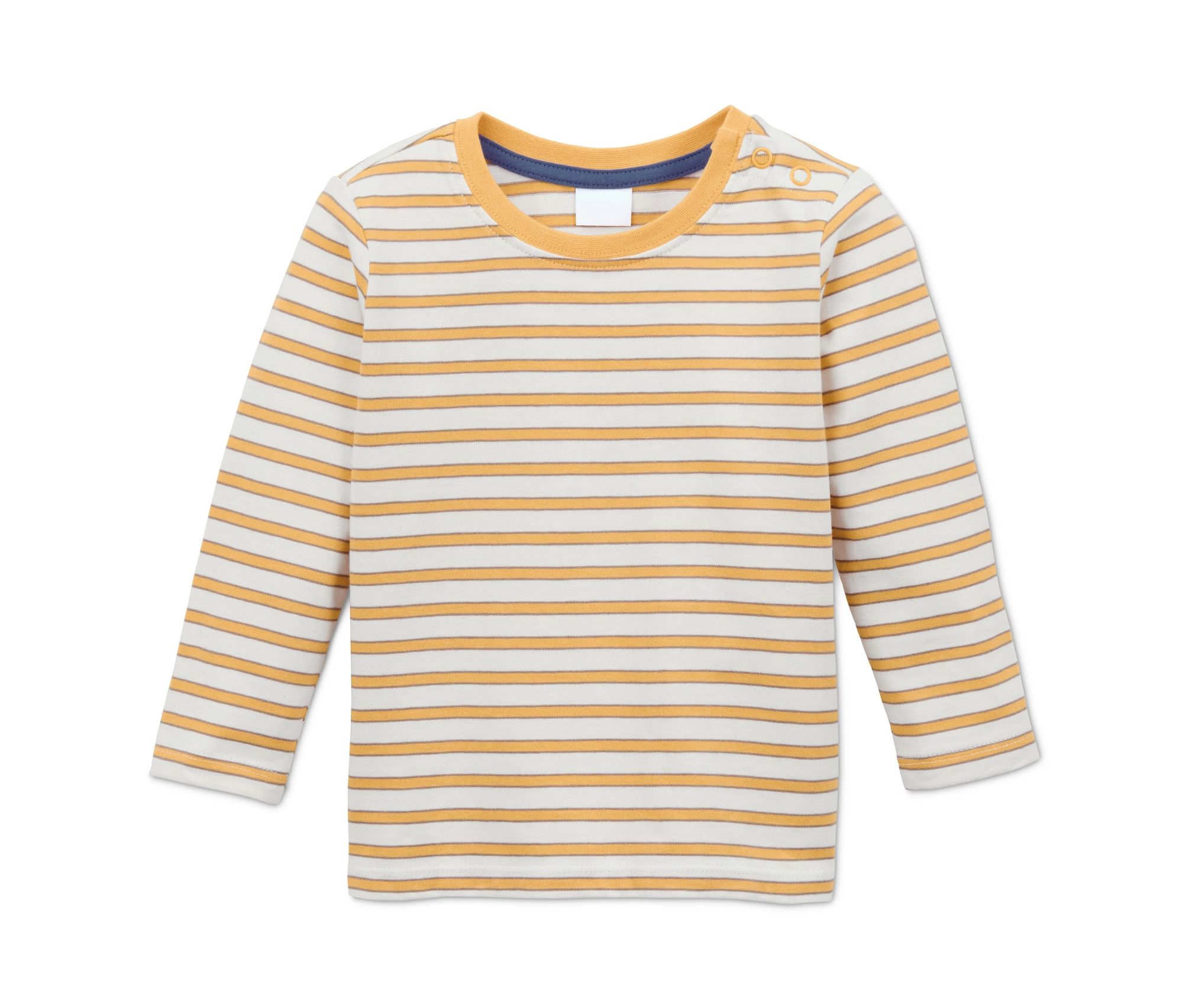 Thumbnail - Tchibo - Latzhose-und-Shirt-Set - Newborn - Gr. 50/56 - weiß/gestreift