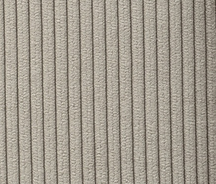 Detailansicht eines beigen Boxspringbettes.