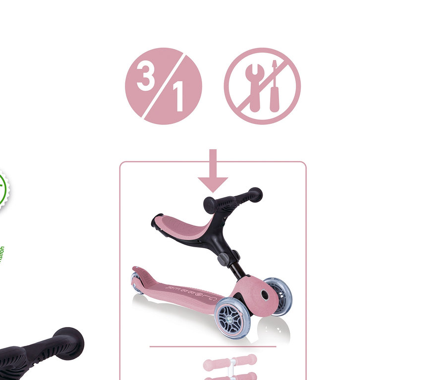 GLOBBER Roller »GO-UP Foldable Plus Eco«, Beere.