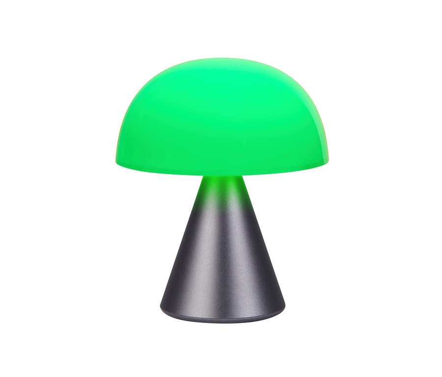Grüne Lampe auf weißem Hintergrund. LEXON LED-Akku-Tischleuchte »Mina M«, anthrazit