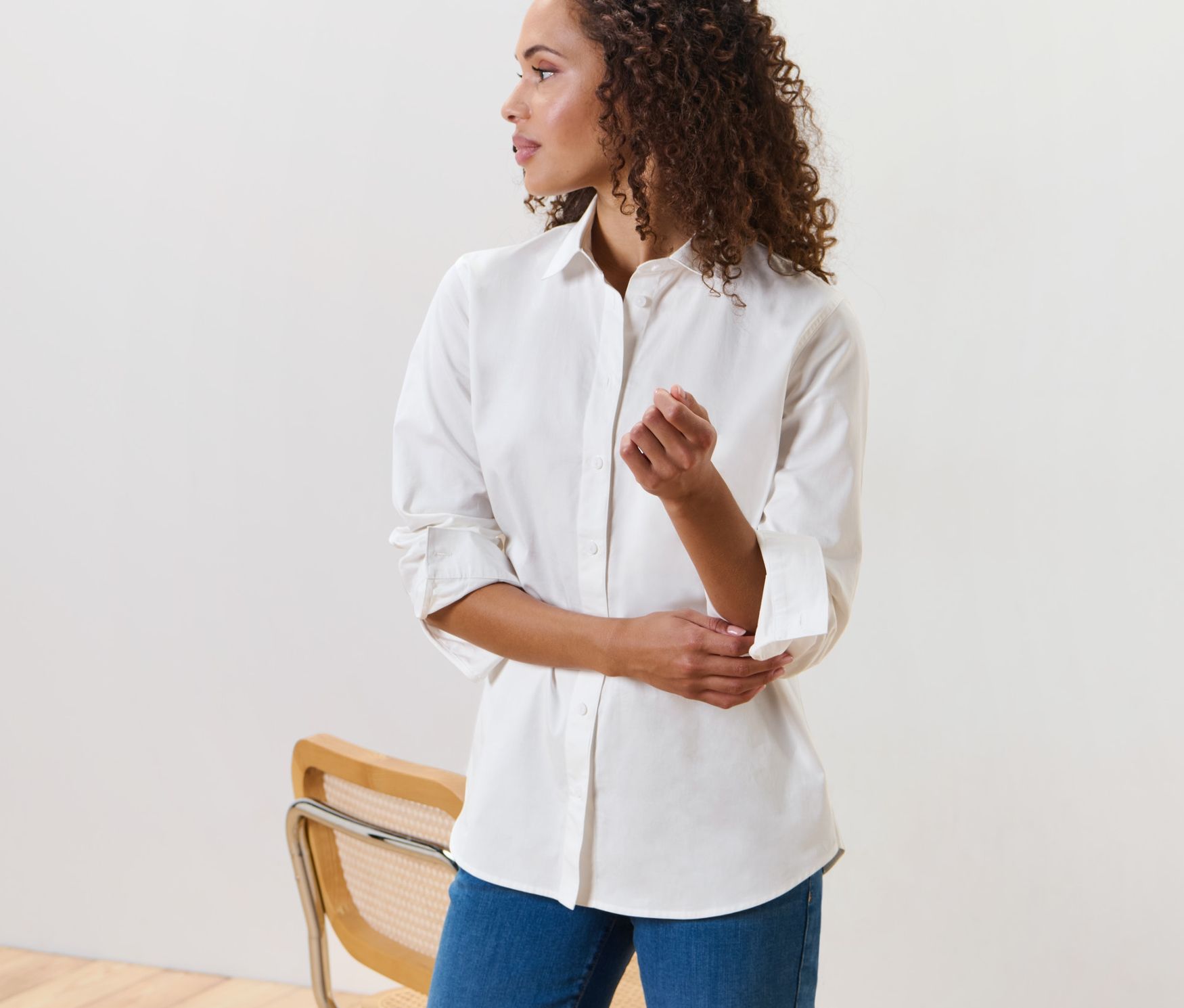 Thumbnail - Tchibo - Hemdbluse - Damen - Gr. 40 - weiß