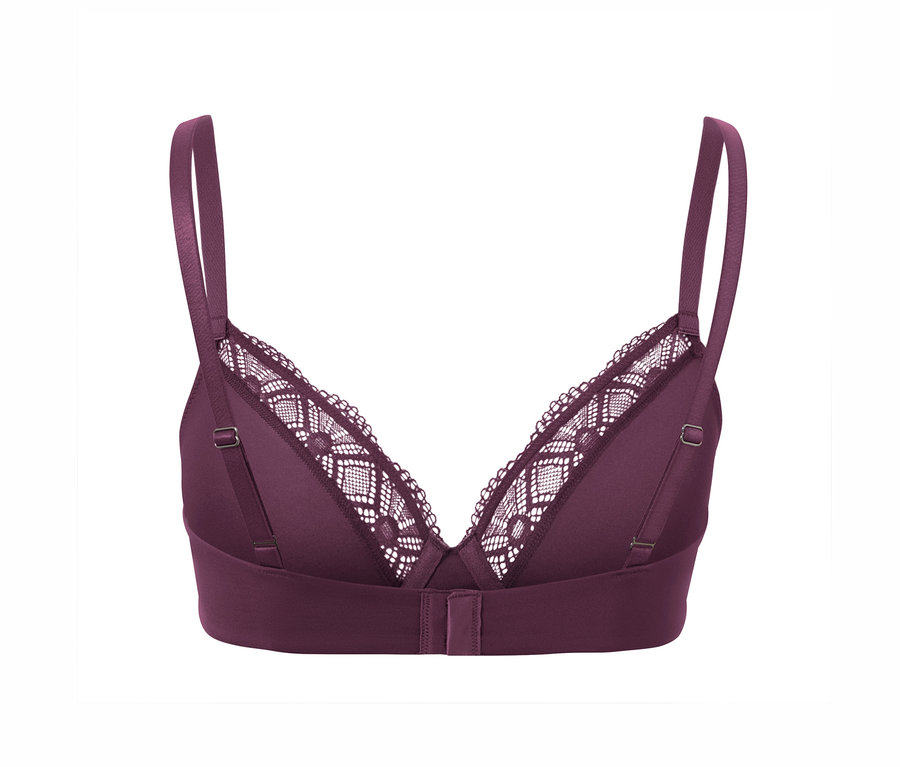 Auberginefarbener Bügel-BH.