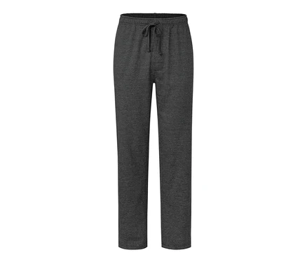 Graue Relaxhose mit Kordelzug.