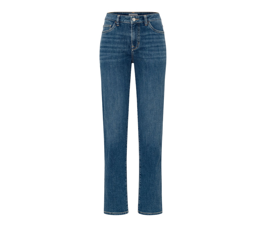 Mittelblaue Straight Jeans – Fit »Kira«.