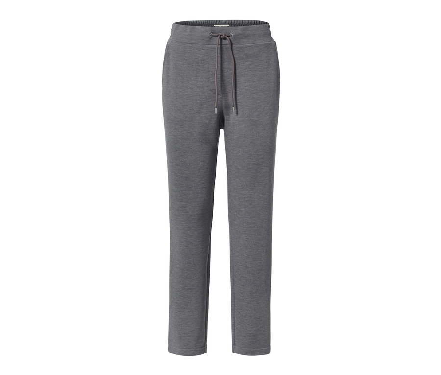 Graue Joggpants mit Kordelzug in der Taille.