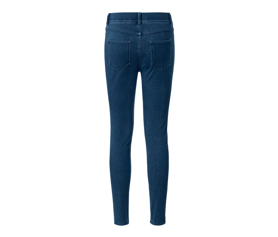 Detailansicht der Rückseite von Jeggings. Zwei Jeggings sind abgebildet.