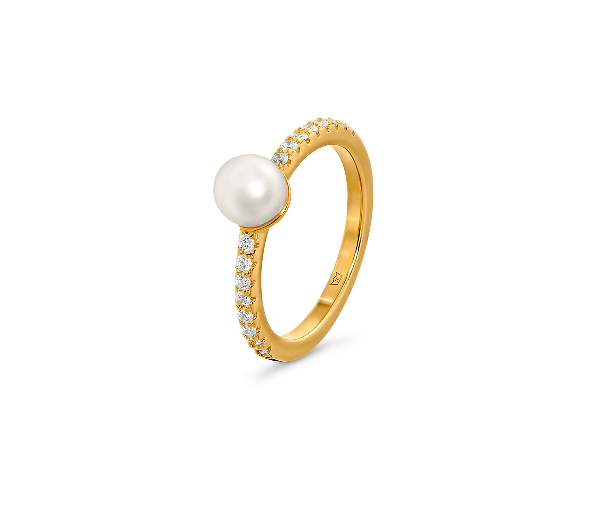 Tchibo - 925 Silber Ring - Damen - Gr. 19 - weiß