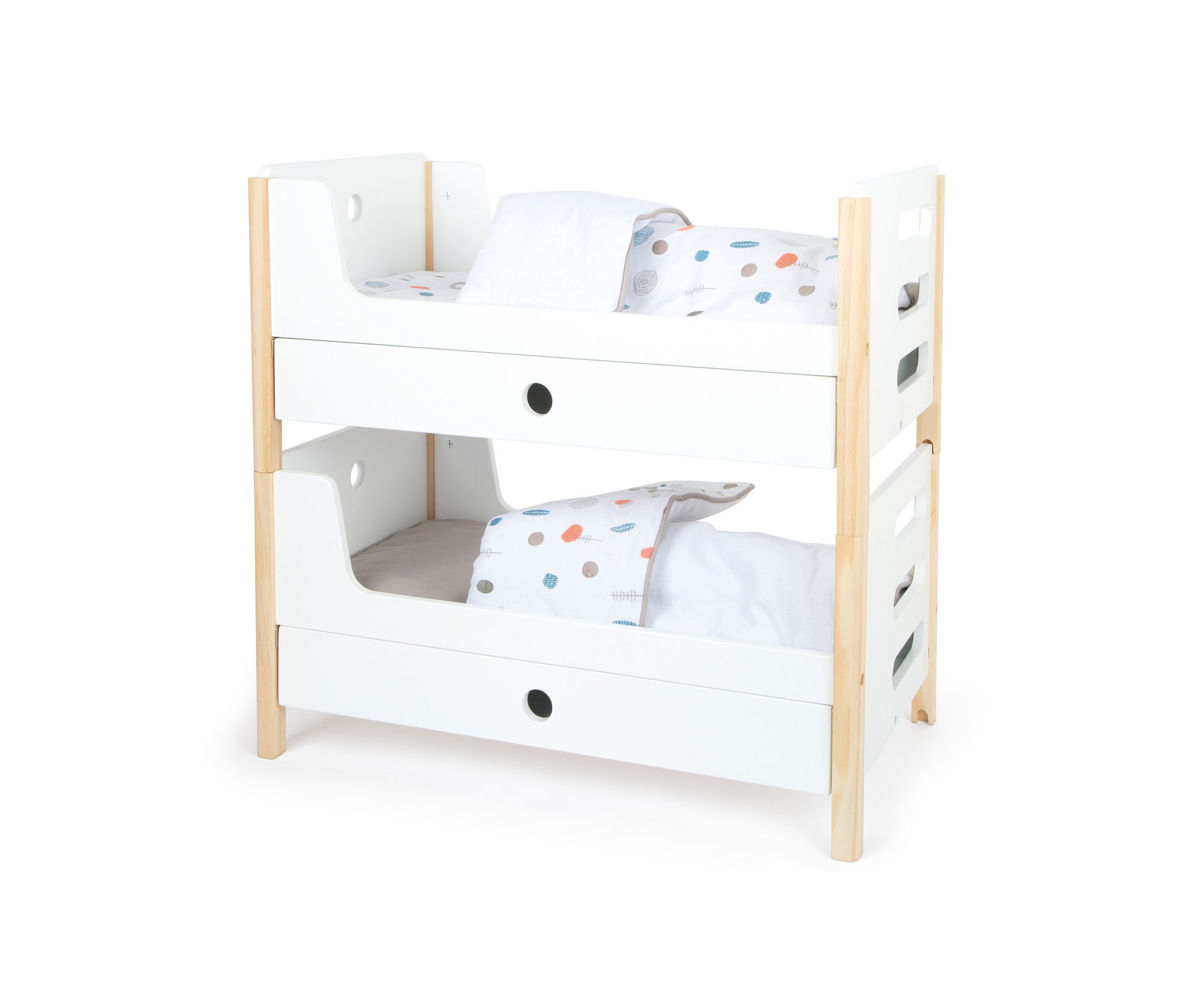 small foot Puppenhochbett »Little Button« - weiß - Holz