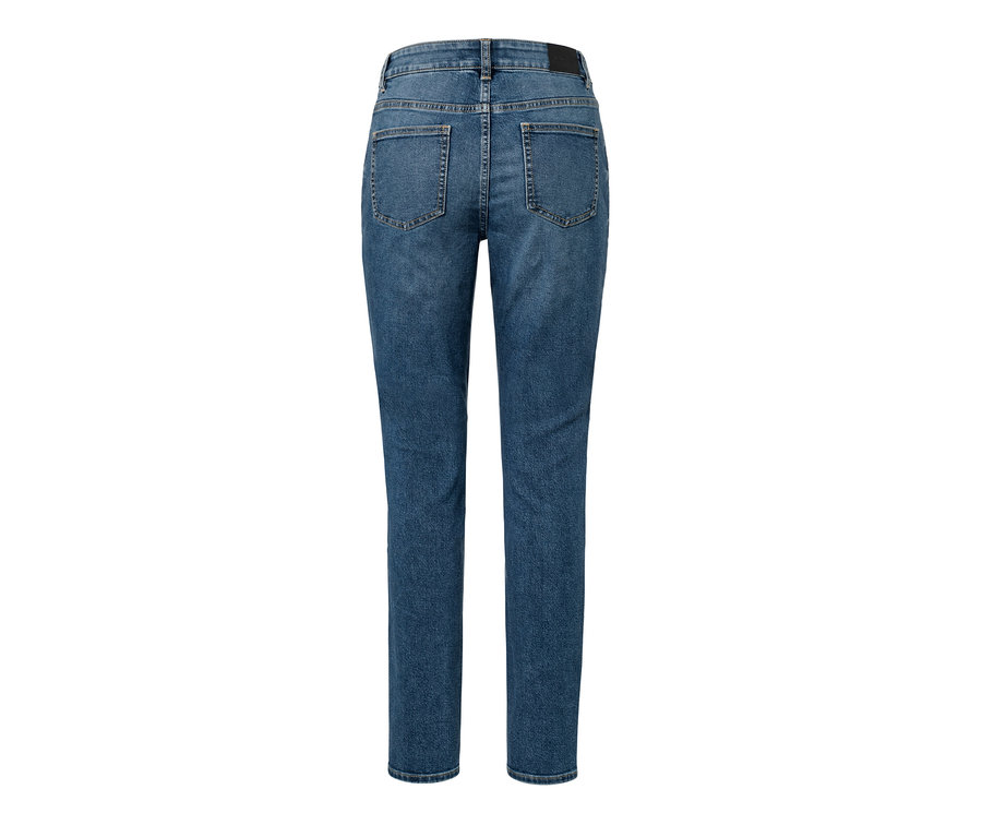 Rückansicht der Slim-Denim »Fit Emma«, midblue denim.