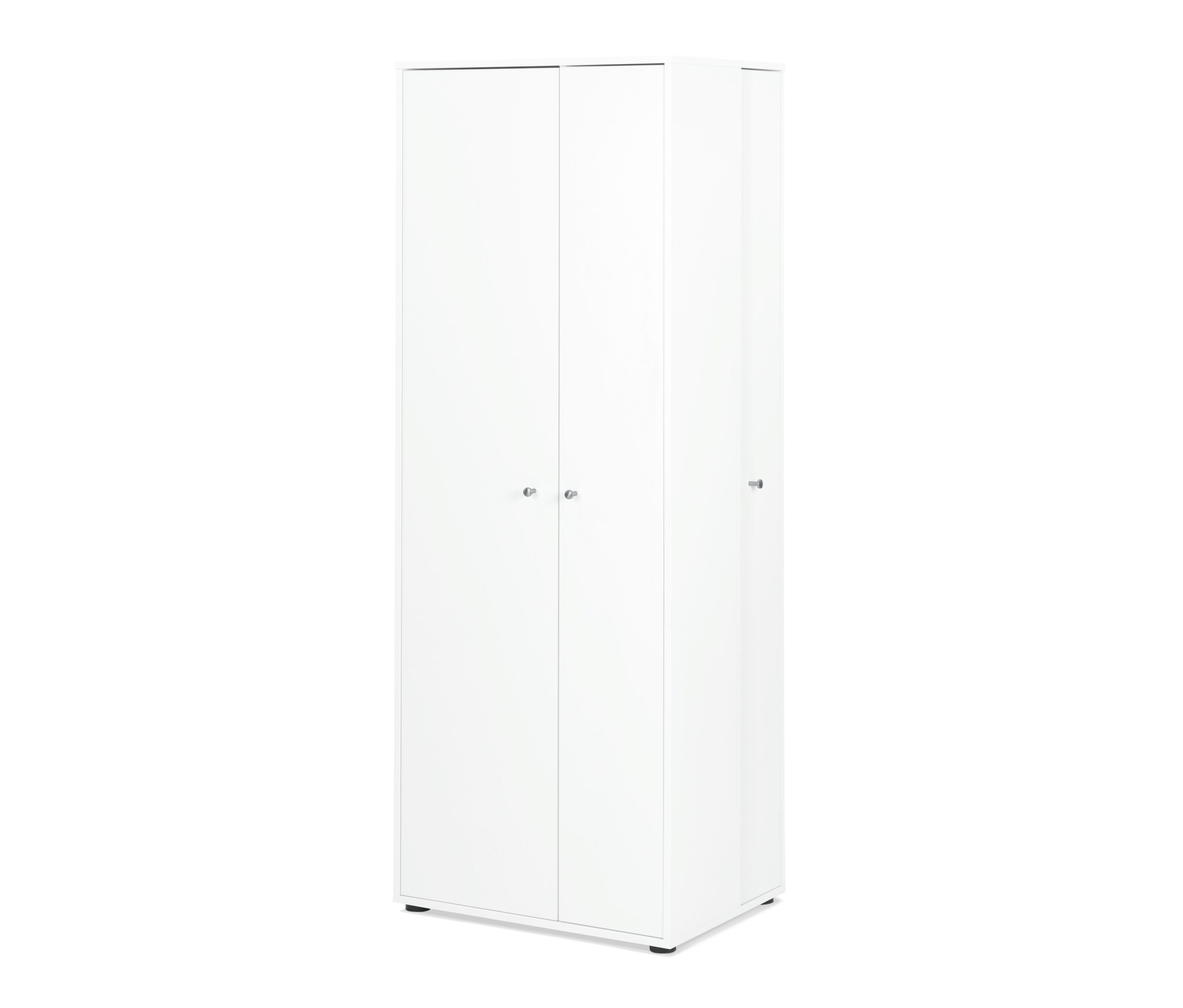 Tchibo - Universalschrank mit seitlichem Stauraum - 68,5x52x184cm - silber - Holz / Metall