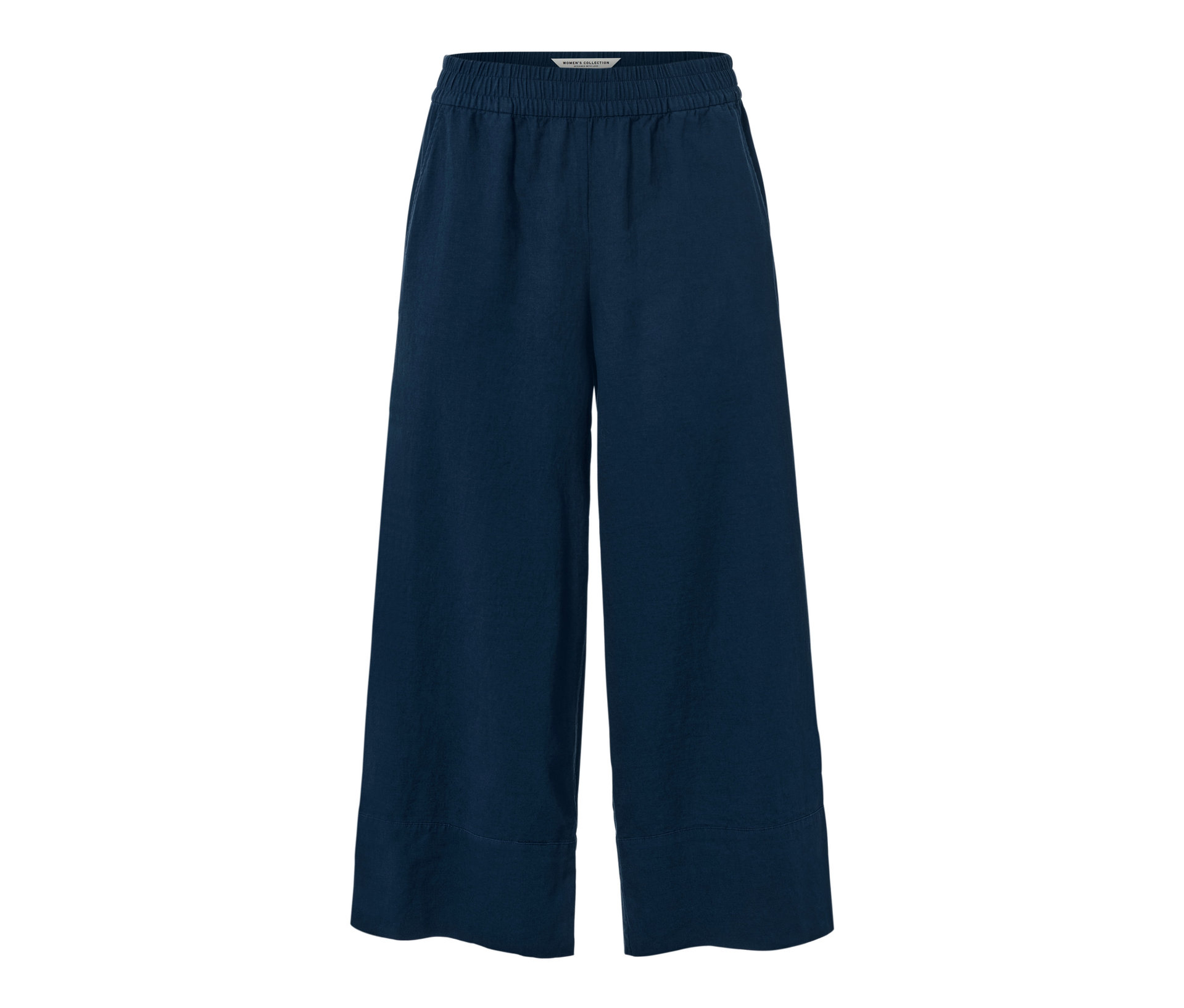 Palazzohose aus Leinenmix - Damen - Gr. 48 - dunkelblau - dunkelblau