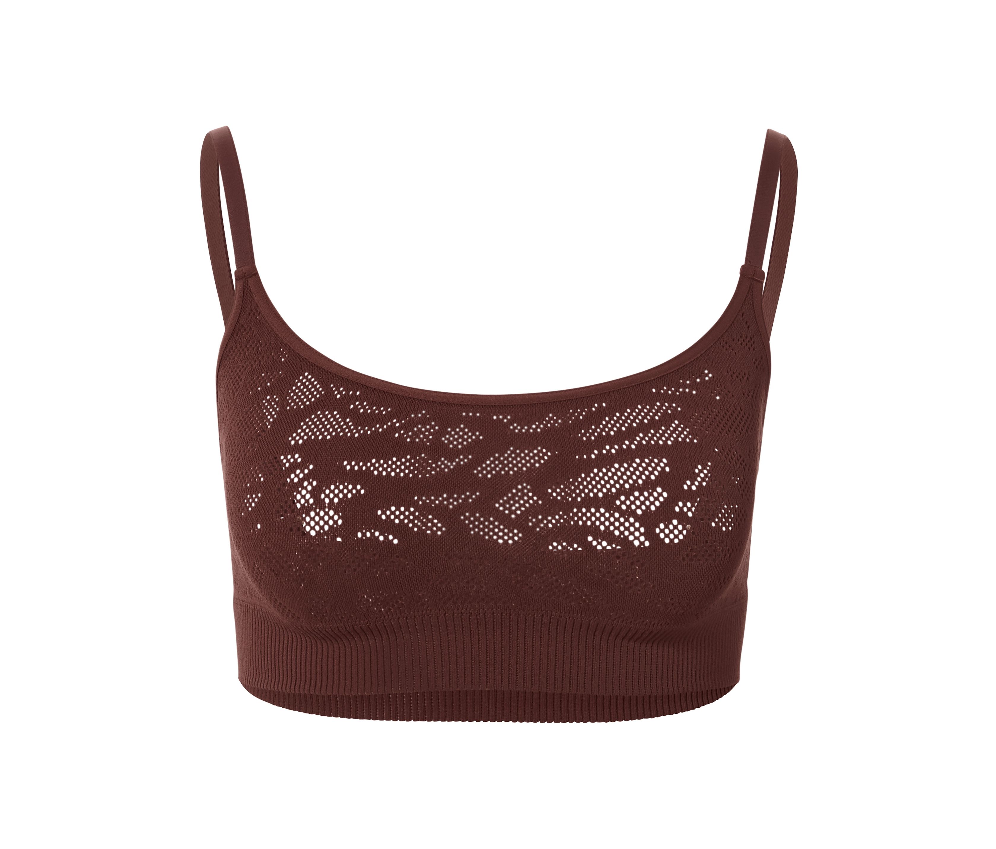 Tchibo - Seamless-Bustier in Spitzenoptik - Damen - Gr. M - braun