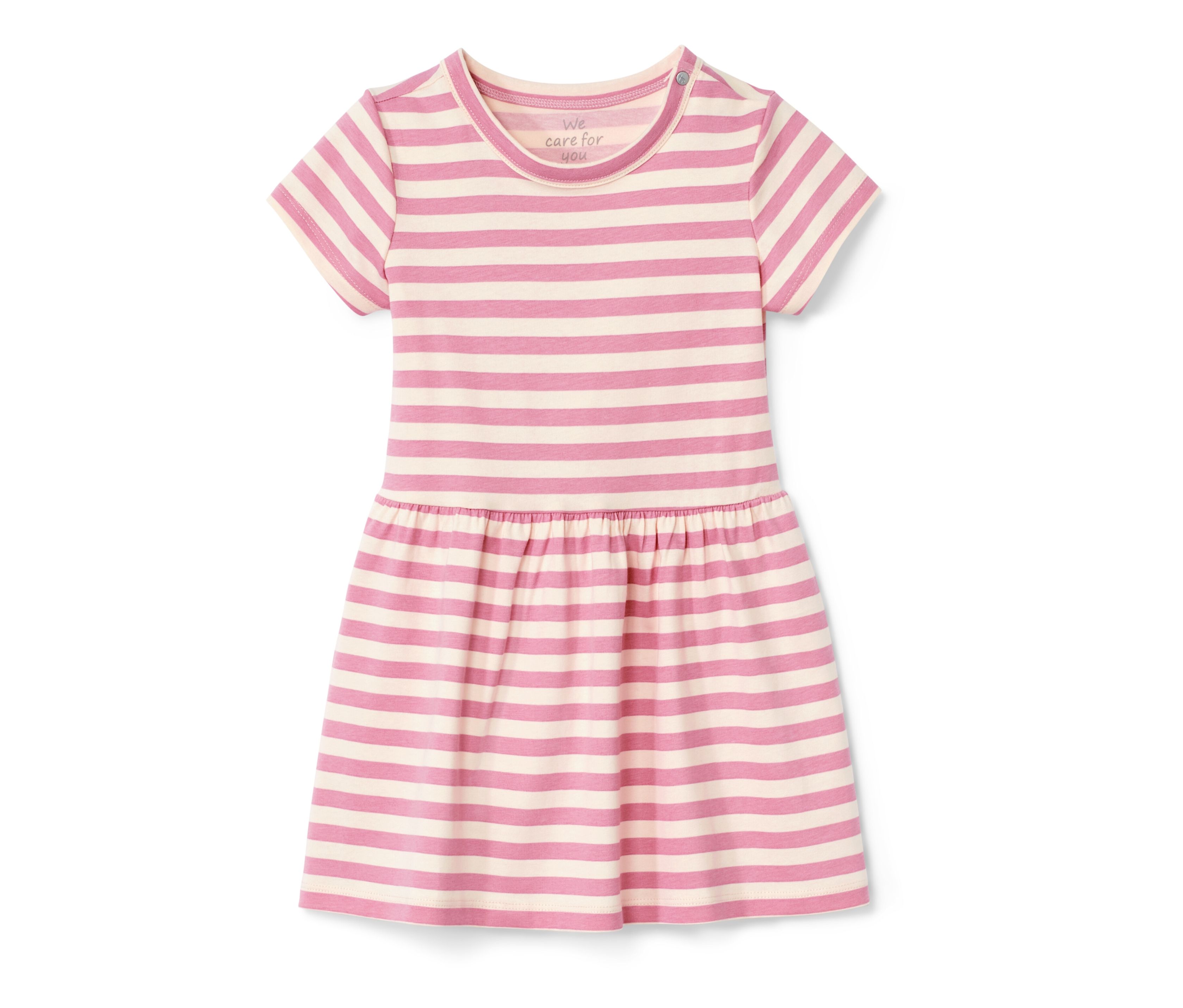 Tchibo - Baby-Jerseykleid - Baby - Gr. 74/80 - weiß/gestreift