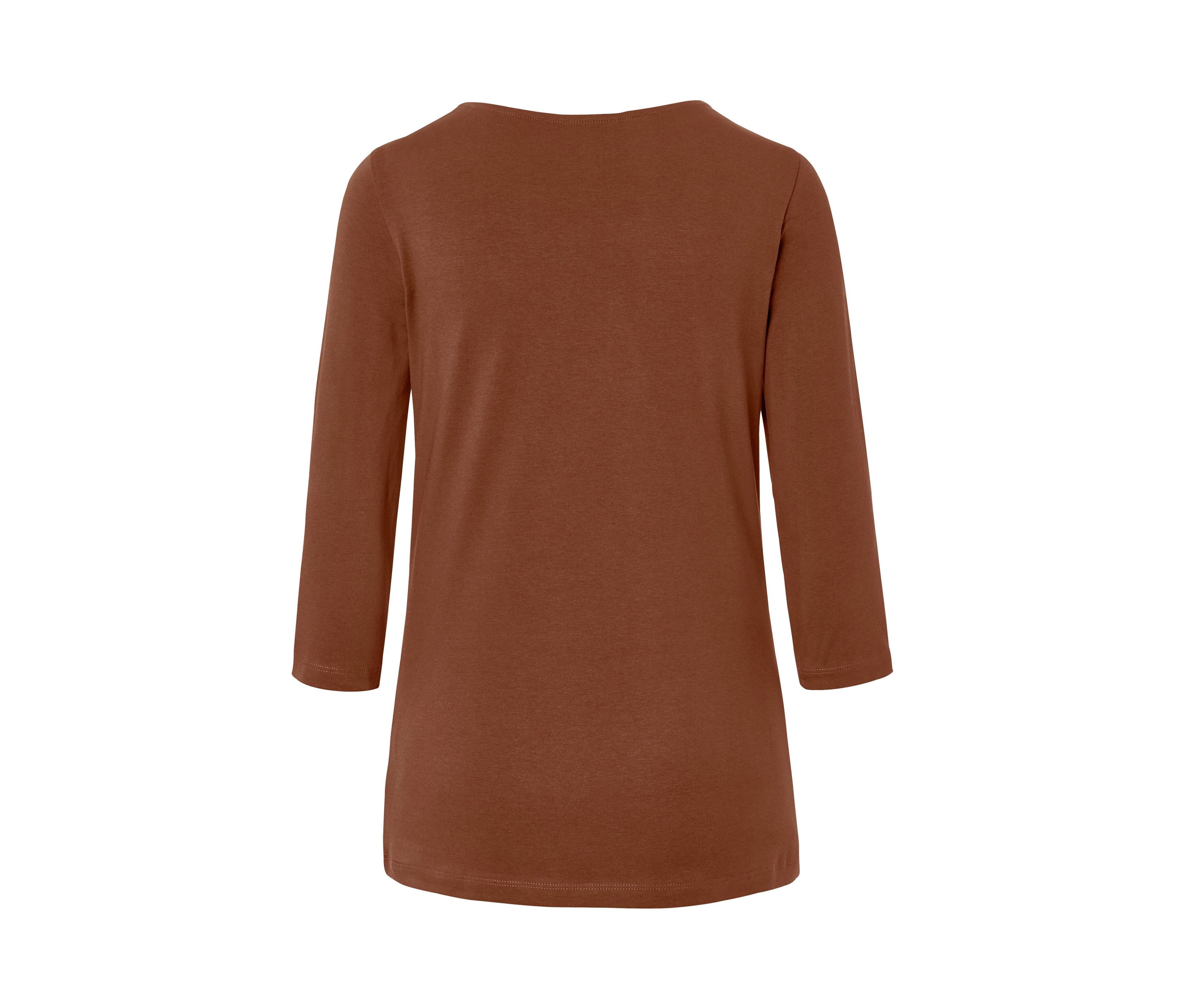 Thumbnail - Tchibo - Shirt mit 3/4-Arm - Damen - Gr. M - cognac