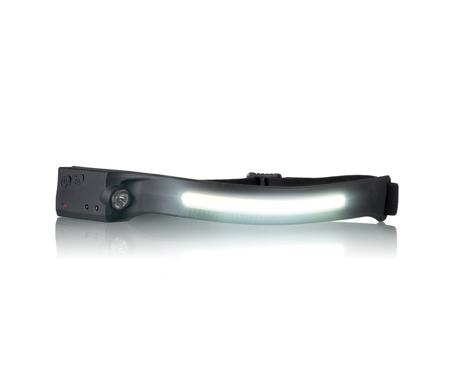 NATIONAL GEOGRAPHIC Iluminos Stripe-Stirnlampe mit LED-Streifen leuchtet.