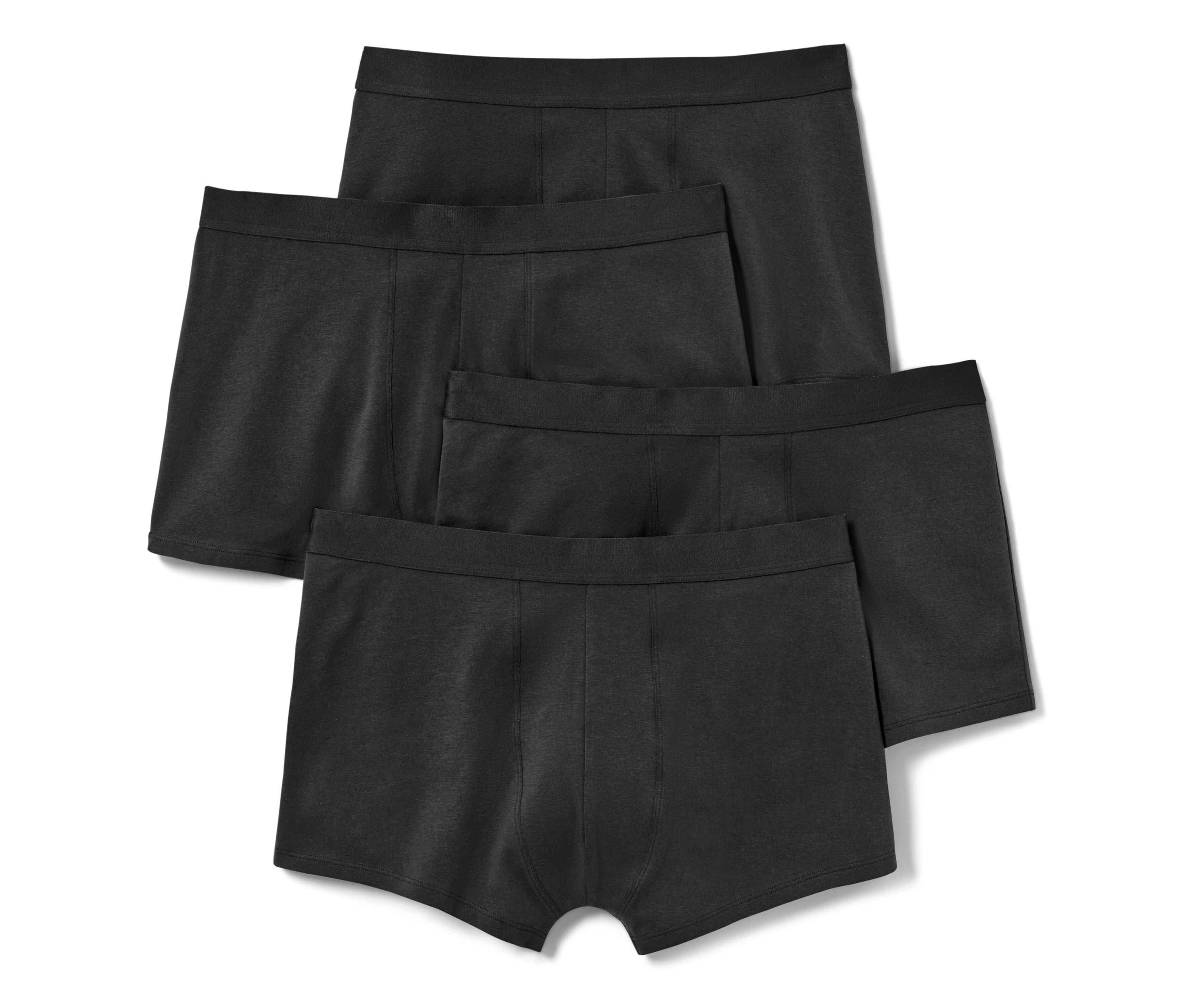 Tchibo - 4 Slipboxer - Herren - Gr. S/4 - schwarz