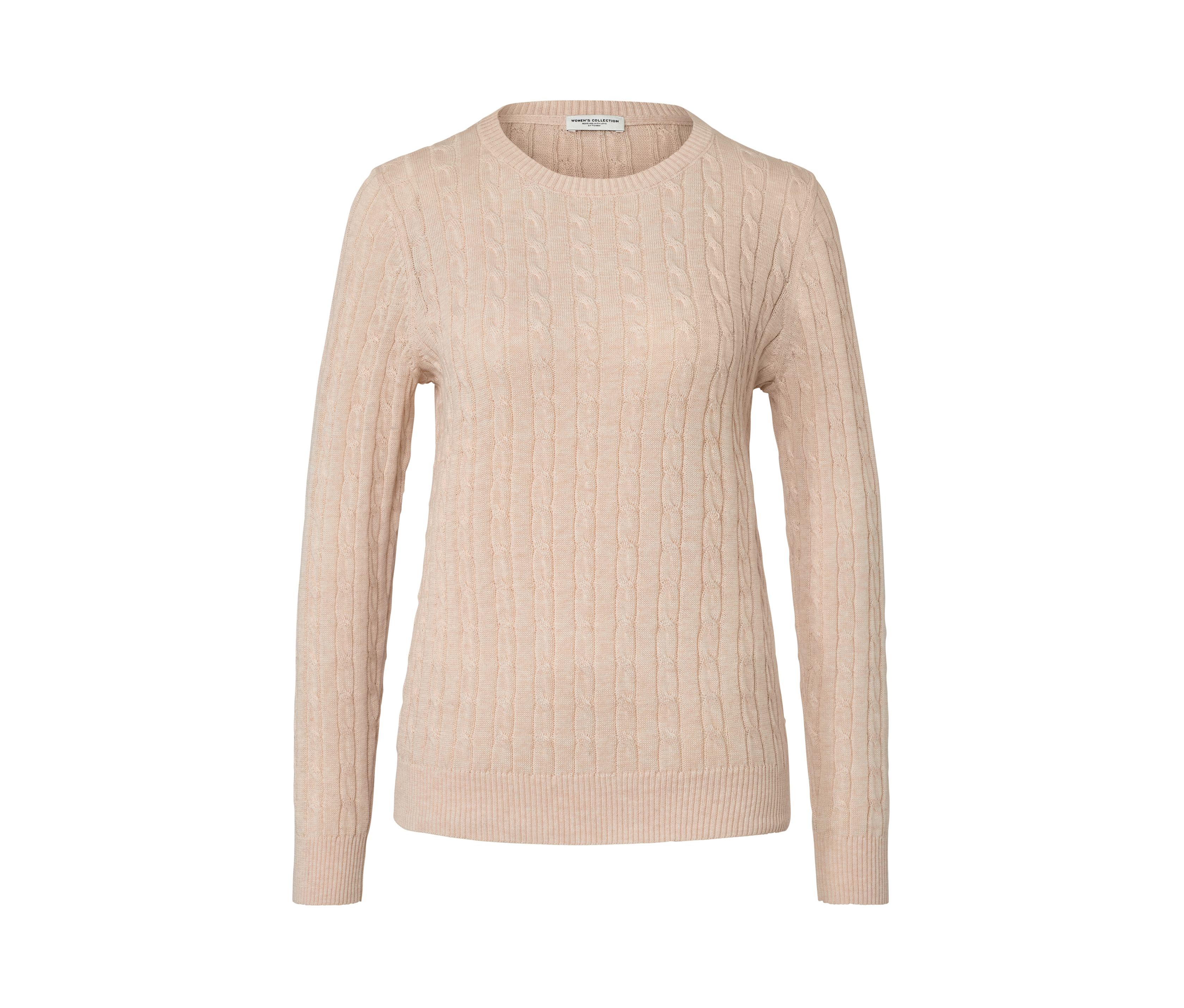 Tchibo - Zopfstrickpullover - Damen - Gr. S - weiß