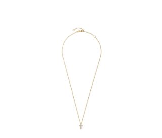 Goldkette mit Kreuz-Anhänger.