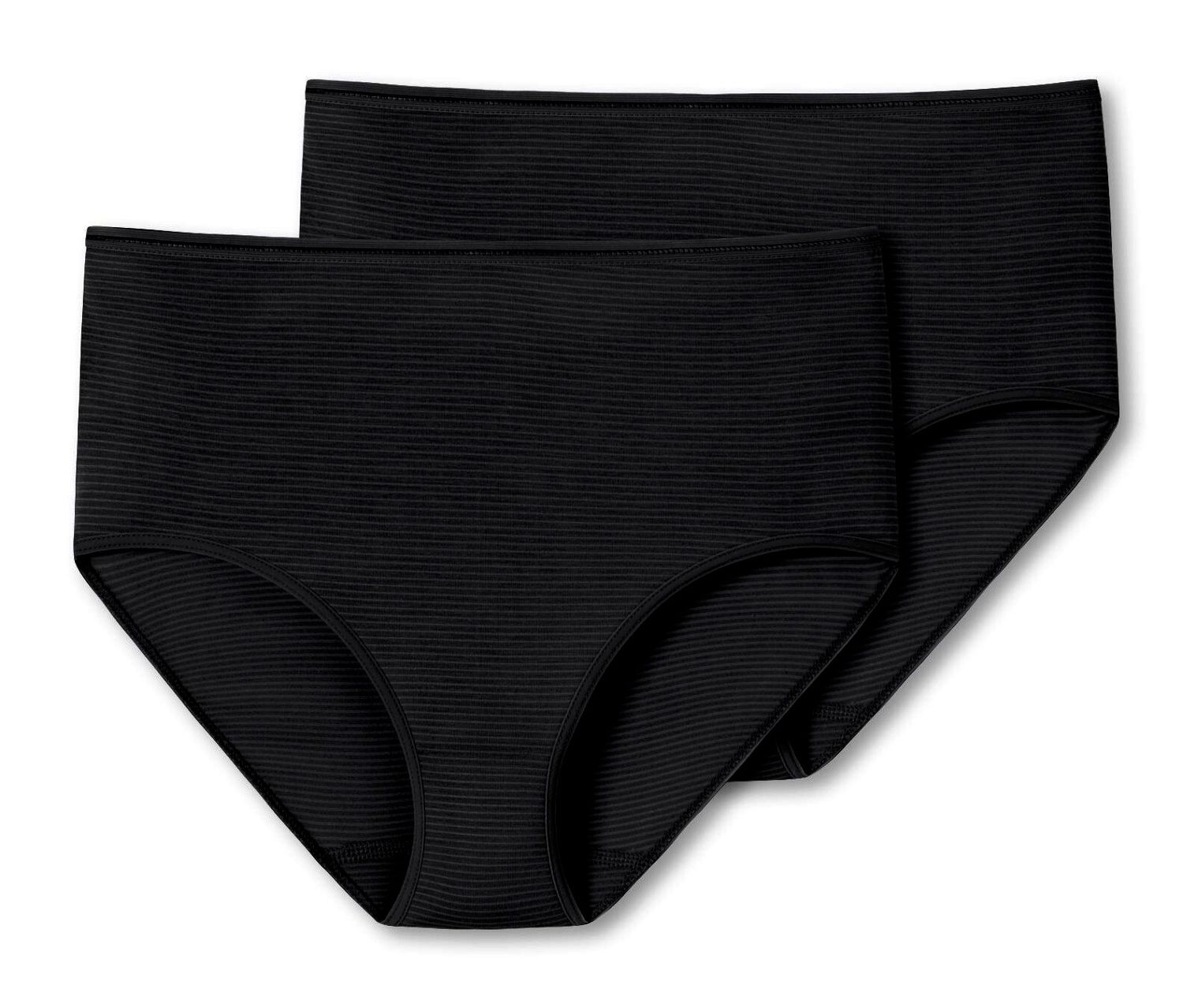 2 Schiesser Midislips mit Modal - Damen - Gr. 36 - schwarz