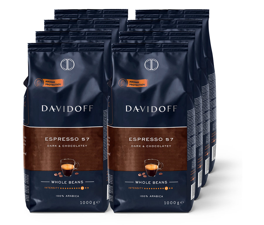 DAVIDOFF CAFÉ Espresso 57 - 8 x 1 kg Ganze Bohne