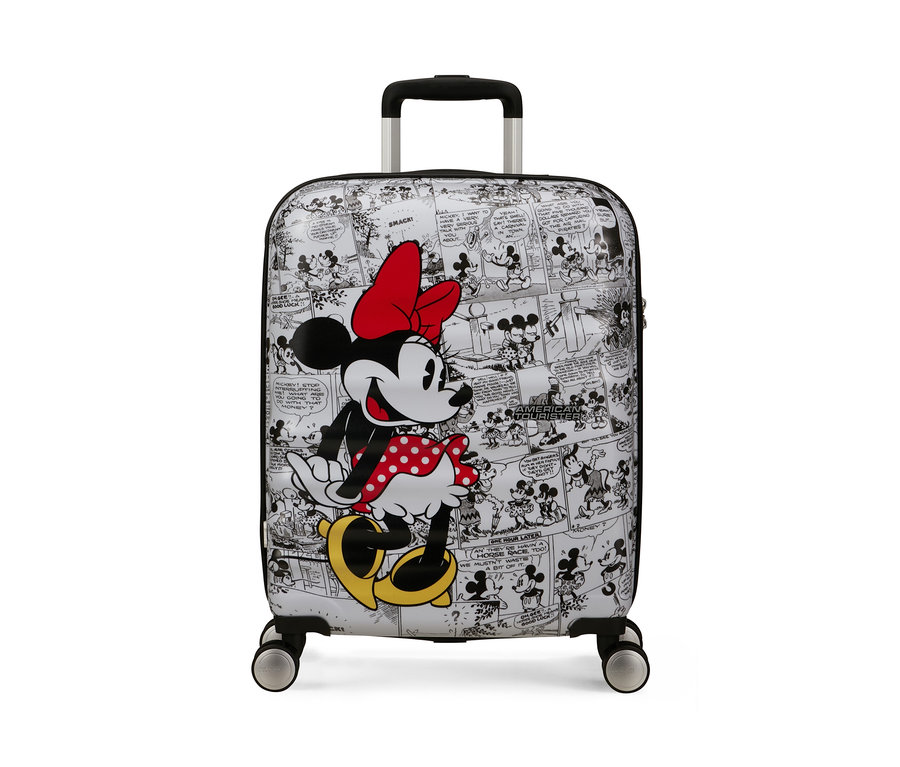 Ein kleiner American Tourister Wavebreaker Koffer mit »Minnie Mouse« Motiv.