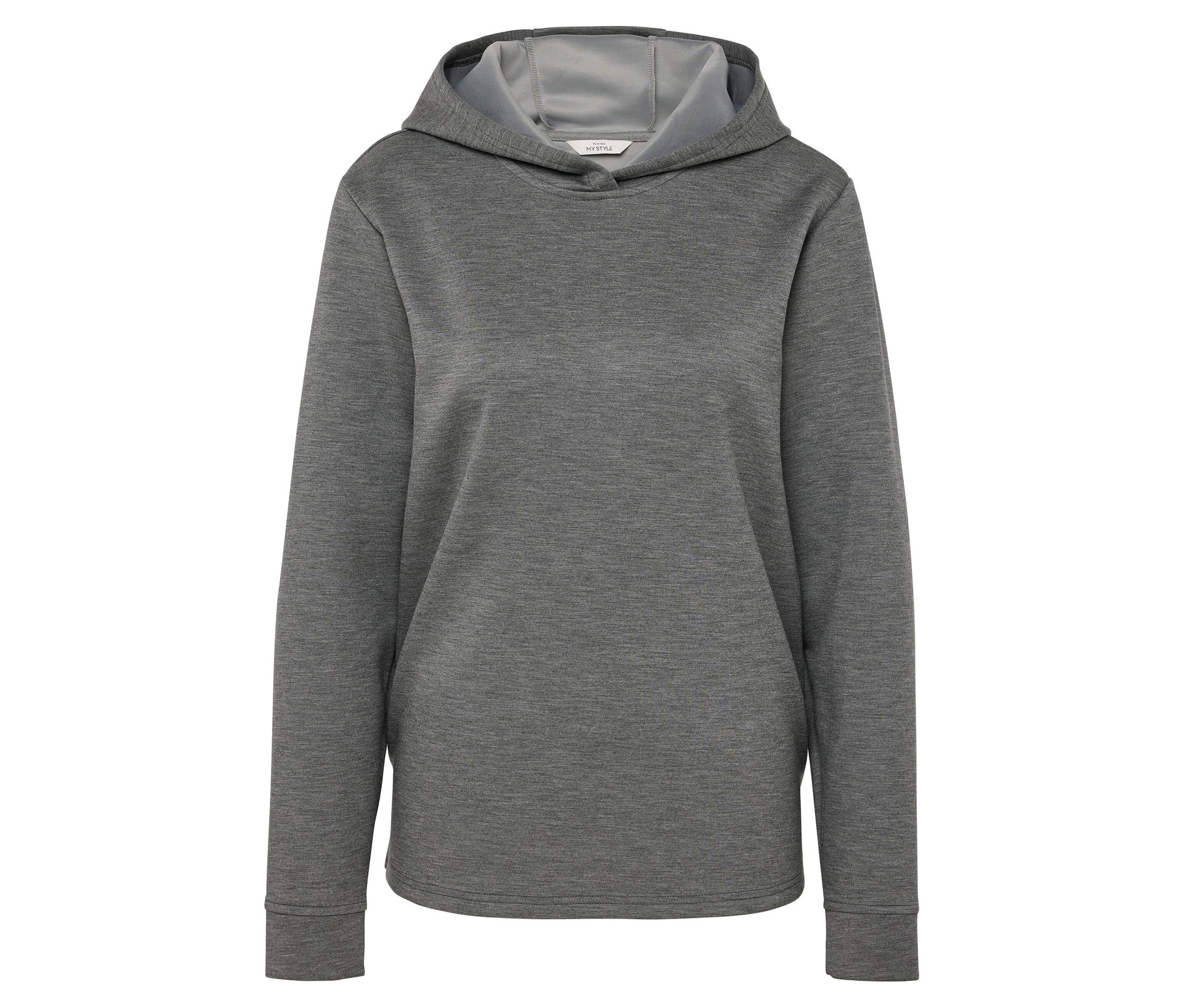 Hoodie aus Modal-Mix - Damen - Gr. L - grau - grau