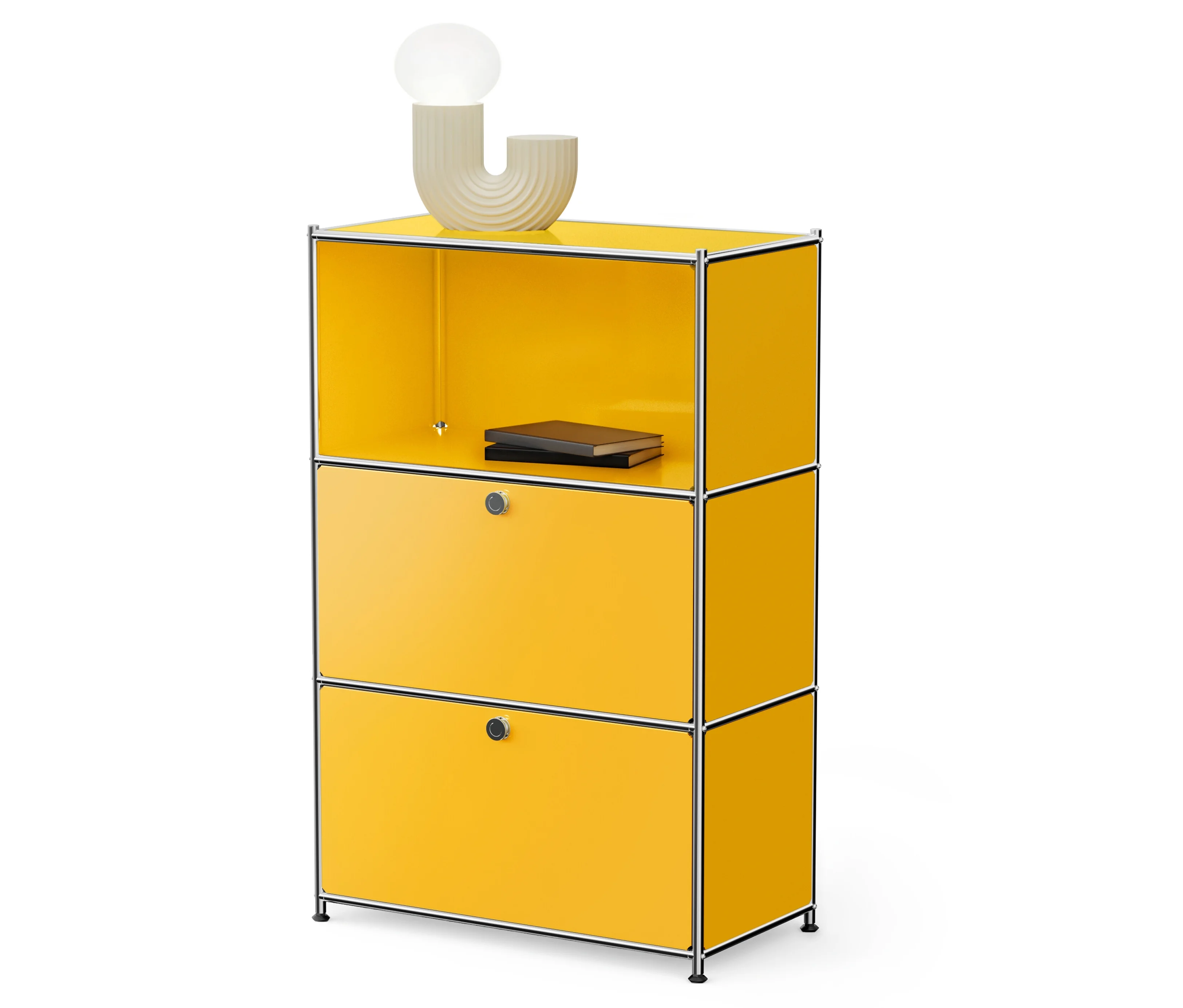 60,5cm günstig Kaufen-Tchibo - Kommode Metall »Cn3« mit 2 Klappenfächern - 77x40x120,5cm - chrom - Stahl / Aluminium / Kunststoff. Tchibo - Kommode Metall »Cn3« mit 2 Klappenfächern - 77x40x120,5cm - chrom - Stahl / Aluminium / Kunststoff <![CDATA